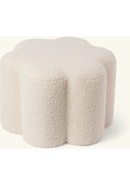 Daisy Papatya Teddy Beyaz Peluş Puf