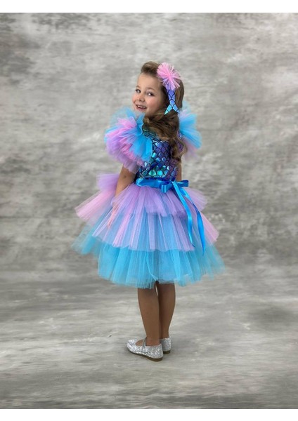 Tütü Etekli Deniz Kızı Elbisesi 2406 fırsatları