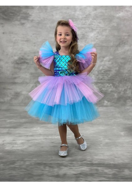 Tütü Etekli Deniz Kızı Elbisesi 2406 indirimleri