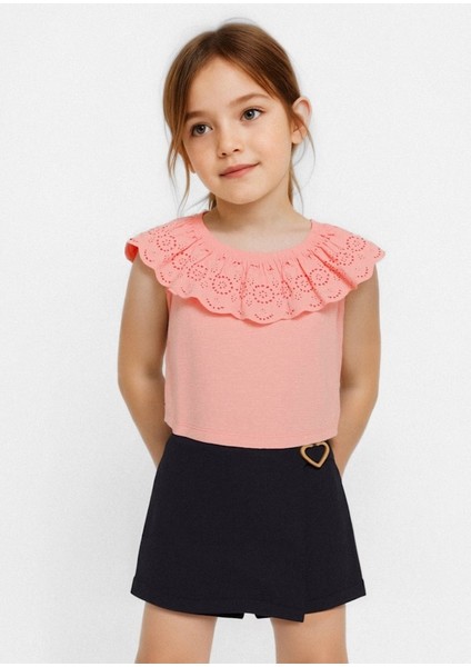 Kız Çocuk Jean Şort Etek 3906Y25