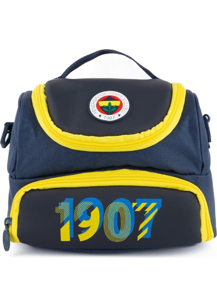 3 Bölmeli 3D 1907 Baskılı Suni Deri Okul Çantası + Beslenme Çantası