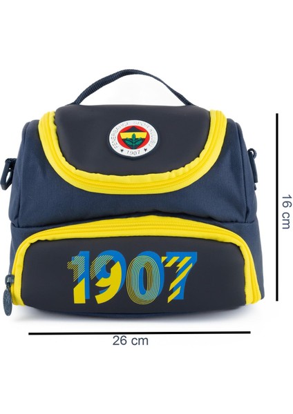 3 Bölmeli 3D 1907 Baskılı Suni Deri Okul Çantası + Beslenme Çantası