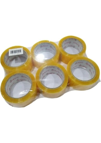 12 Adet A+ Plus 12 Adet Koli Bandı 45MM 100 Metre Kopmayan Koli Bandı Güçlü Koli Bandı GODH-200