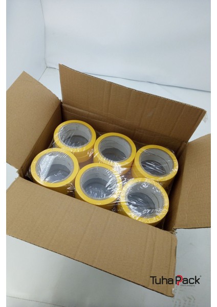 Maskeleme Bandı 24MM x 30M Sarı (12 Adet) (Kağıt Bant) - Oto Boya, Fırın ve Dekorasyon Bandı fırsatları
