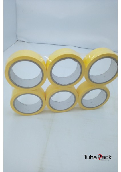 Maskeleme Bandı 36MM x 30M Sarı (6 Adet) (Kağıt Bant) - Oto Boya, Fırın ve Dekorasyon Bandı fiyatları