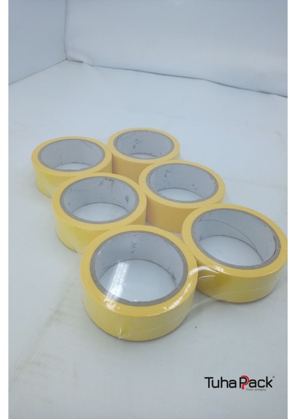 Maskeleme Bandı 36MM x 30M Sarı (6 Adet) (Kağıt Bant) - Oto Boya, Fırın ve Dekorasyon Bandı modelleri