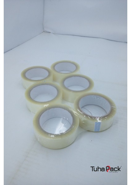 Koli Bandı 36MM x 100M Hotmelt Şeffaf (6 Adet) - Güçlü Yapışkanlı Koli Bandı fiyatları