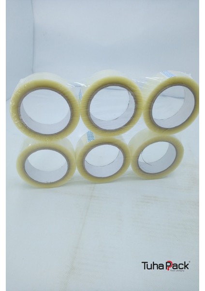 Koli Bandı 36MM x 100M Hotmelt Şeffaf (6 Adet) - Güçlü Yapışkanlı Koli Bandı modelleri