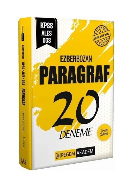 Ags Kpss Ales Dgs Ezberbozan Paragraf 20 Deneme