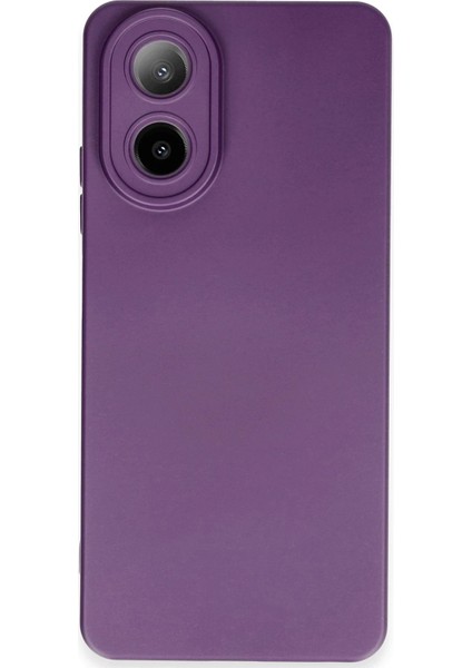 Newface Oppo A38 Kılıf Nano Içi Kadife Silikon - Mor