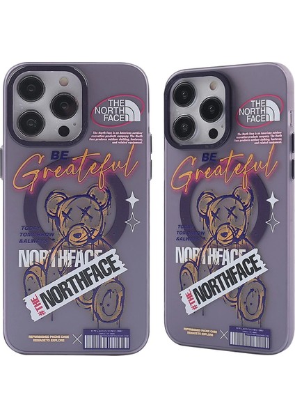 Newface iPhone 13 Pro Kılıf Apollo Magneticsafe Desenli Kapak - Apollo Mor - 2