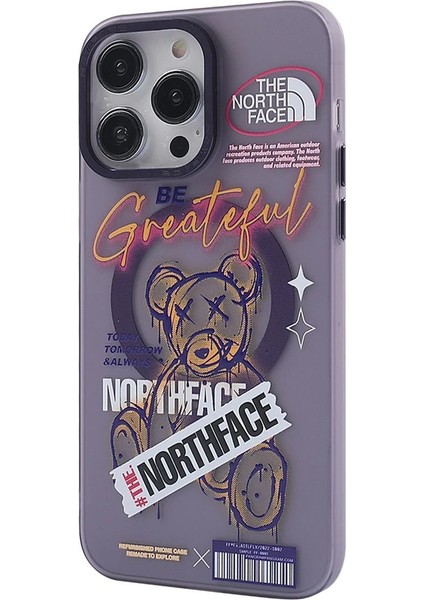 Newface iPhone 13 Pro Kılıf Apollo Magneticsafe Desenli Kapak - Apollo Mor - 2