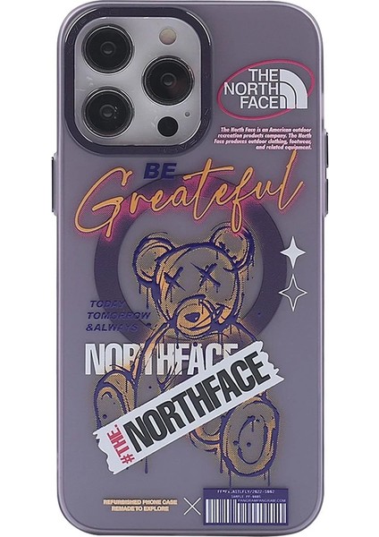 Newface iPhone 13 Pro Kılıf Apollo Magneticsafe Desenli Kapak - Apollo Mor - 2