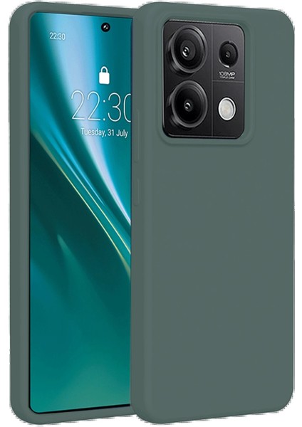 Newface Xiaomi Redmi Note 13 Pro 4g Kılıf First Silikon - Koyu Yeşil