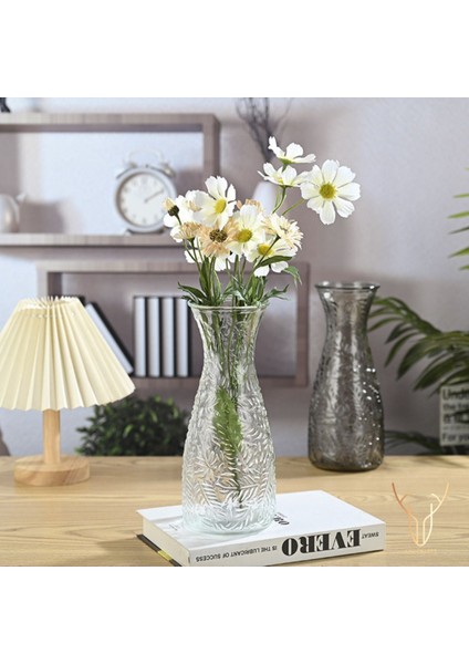 Çam Dalı Scandinavian Şeffaf Vazo - 22,5 cm