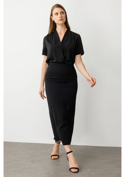 Yırtmaç Görünümlü Uzun Etek fiyatları