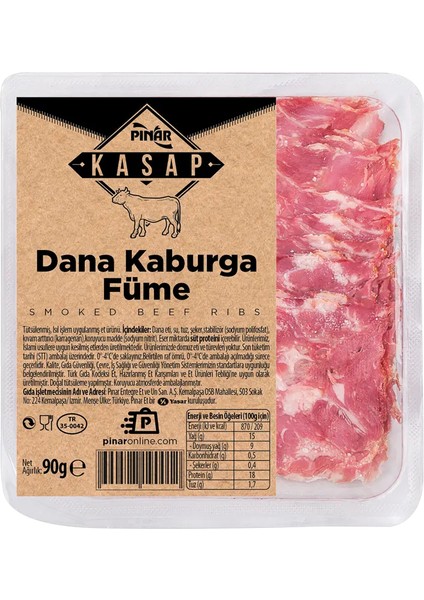 Kasap Dana Kaburga Füme 90 G
