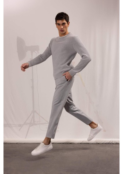 Jogger Düz Paça Her Yöne Esneyen Yazlık Kumaş Pantolon T6317AZ25SP