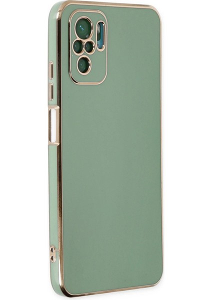 Newface Xiaomi Redmi Note 10 Kılıf Volet Silikon - Açık Yeşil