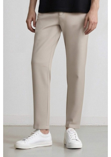 Jogger Düz Paça Her Yöne Esneyen Yazlık Kumaş Pantolon T6317AZ25SP