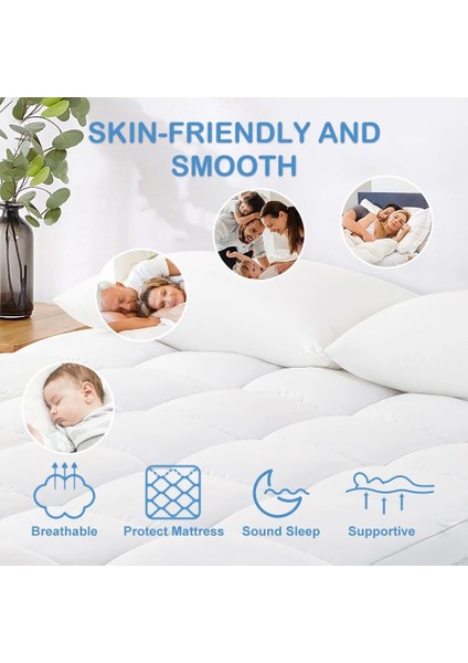 Pofuduk 1000 Gr, Dört Köşe Lastikli Uyku Pedi,boyun,kalça Ağrıları Olan Kişiler Için ,2 Adet Yastık Kılıfı Hediyeli.