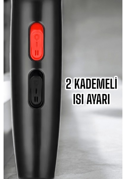 Tüm Saç Tiplerine Uygun, Iki Kademeli Hız Ayarlı Fön Makinesi