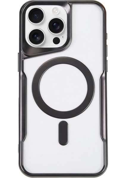 Newface iPhone 16 Pro Max Kılıf Boyi Magsafe Silikon Kapak - Siyah