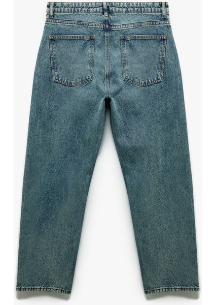 Pamuklu Cep Detaylı Bol Baggy Jean Pantolon fiyatları