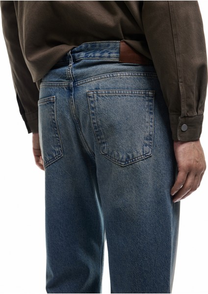 Pamuklu Normal Bel Vintage Straight Fit Jean Pantolon modelleri