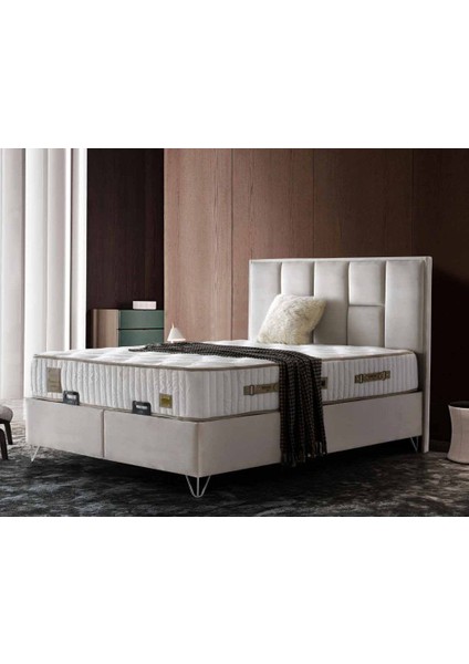 Sidney Ultra Ortopedik Antialerjik 28CM 90*190 Yatak-Baza-Başlık Seti