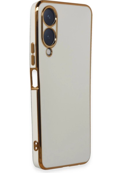 Newface Vivo Y17S Kılıf Volet Silikon - Beyaz fiyatları