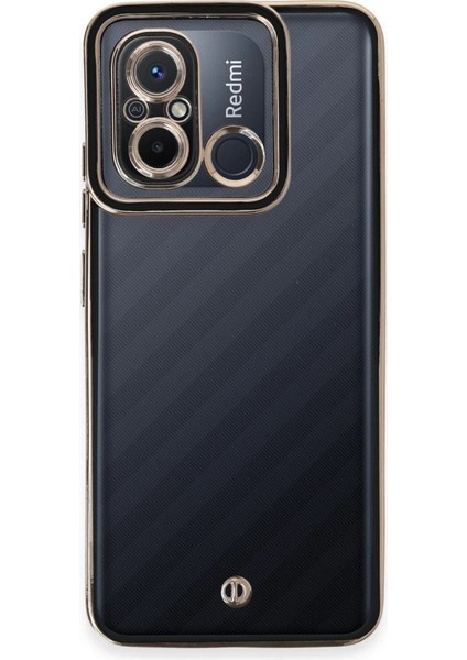 Newface Xiaomi Redmi 12C Kılıf Liva Lens Silikon - Siyah