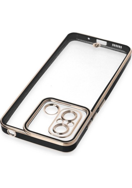 Newface Xiaomi Redmi 12C Kılıf Liva Lens Silikon - Siyah