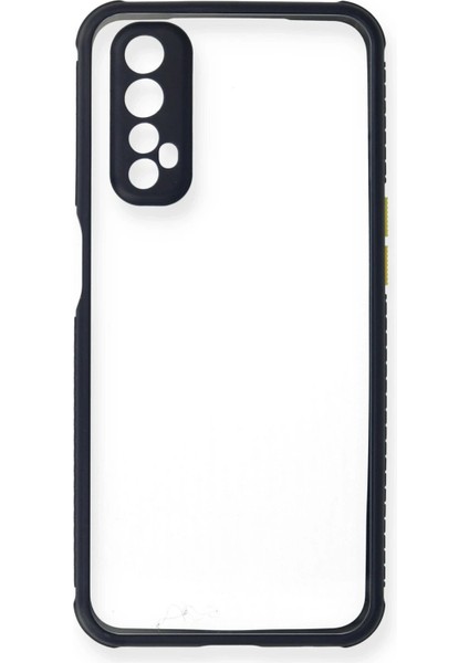 Newface Realme 7 Kılıf Miami Şeffaf Silikon - Lacivert fiyatları