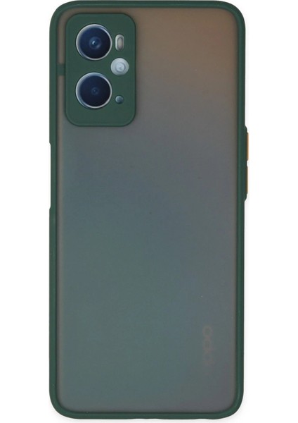 Newface Oppo A96 Kılıf Montreal Silikon Kapak - Yeşil