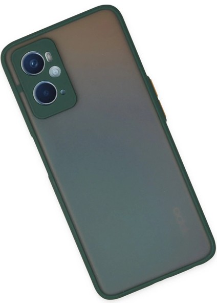 Newface Oppo A96 Kılıf Montreal Silikon Kapak - Yeşil fiyatları