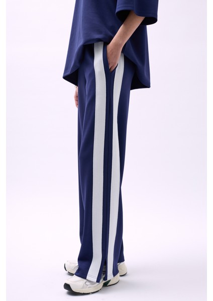 Yan Şeritli Lacivert Eşofman Altı modelleri