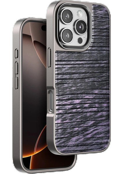 Venco iPhone 16 Pro Wave Kapak - Derin Mor