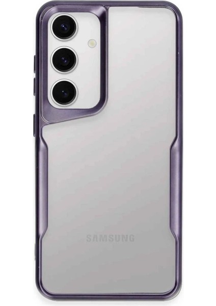 Newface Samsung Galaxy A24 4g Kılıf Boyi Silikon Kapak - Derin Mor