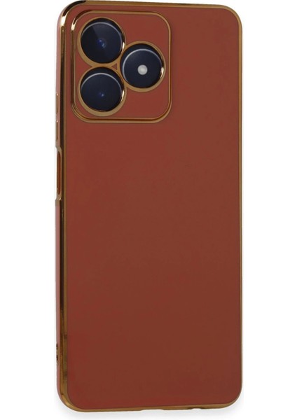 Newface Realme C53 Kılıf Volet Silikon - Kırmızı