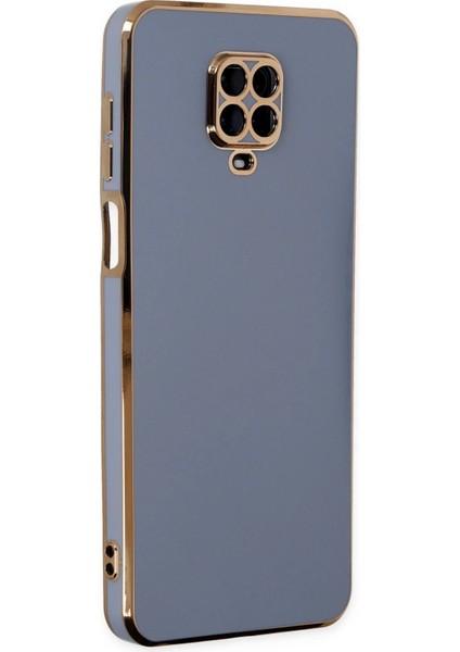 Newface Xiaomi Redmi Note 9 Pro Kılıf Volet Silikon - Mavi