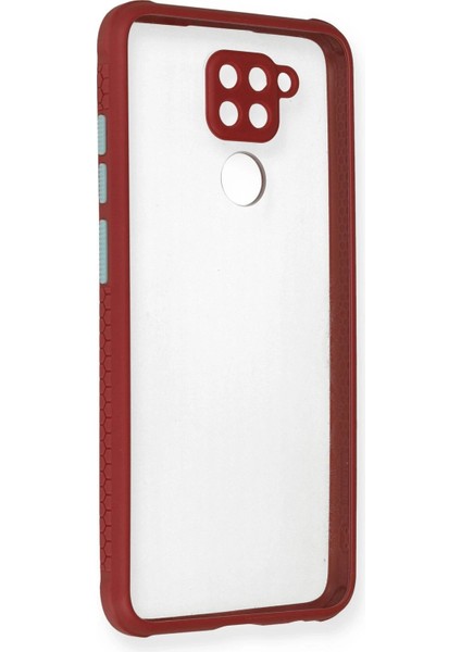 Newface Xiaomi Redmi Note 9 Kılıf Miami Şeffaf Silikon - Fuşya