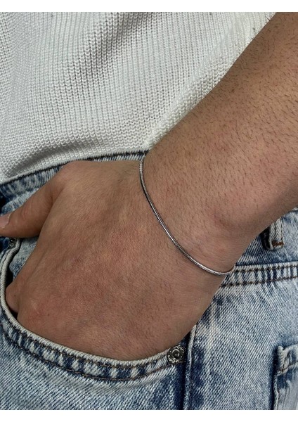 Erkek Boru Paslanmaz Çelik Kadın Bileklik Renk Atmaz Solmaz Unısex Kararmaz Uzun Ömürlü Çelik