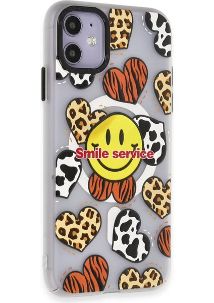 Newface iPhone 12 Kılıf Apollo Magneticsafe Desenli Kapak - Apollo Şeffaf - 2