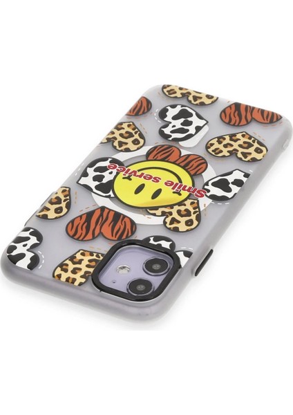 Newface iPhone 12 Kılıf Apollo Magneticsafe Desenli Kapak - Apollo Şeffaf - 2