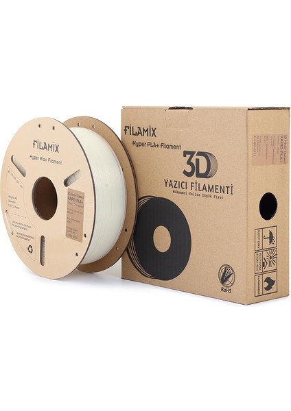 Yüksek Hızlı Hyper Pla+ Filament 1.75MM 1kg-Transparan
