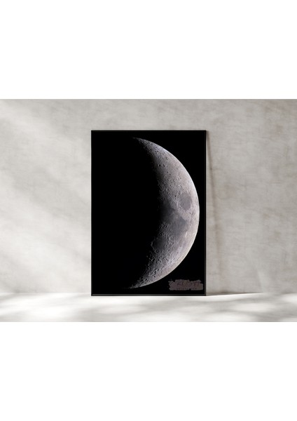 Metal Çerçeveli Gerçek Camlı Tablo - Dijital Baskı - Gecenin Işığı