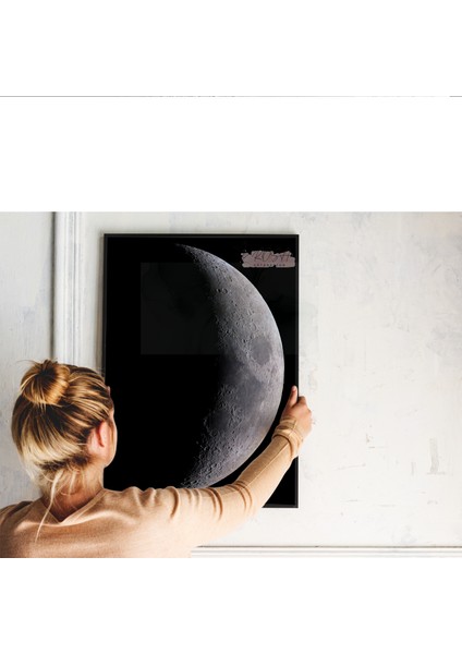 Metal Çerçeveli Gerçek Camlı Tablo - Dijital Baskı - Gecenin Işığı fırsatları