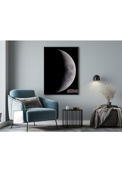Metal Çerçeveli Gerçek Camlı Tablo - Dijital Baskı - Gecenin Işığı indirimleri