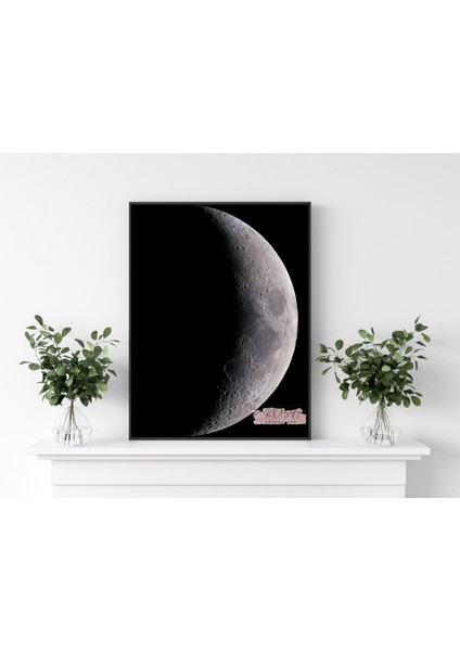 Metal Çerçeveli Gerçek Camlı Tablo - Dijital Baskı - Gecenin Işığı